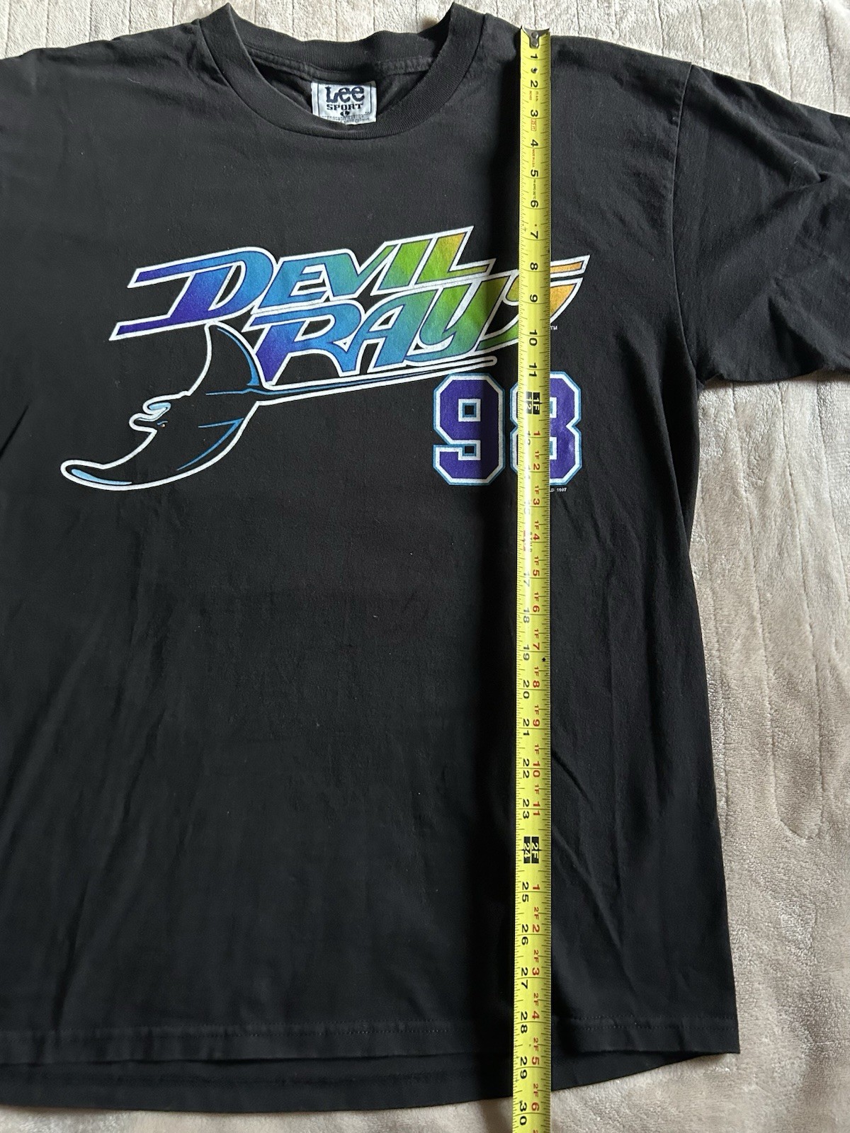 VTG 1998 Tampa Bay Devil Rays Inaugural Season T Shirt Men’s Size L Lee Sport