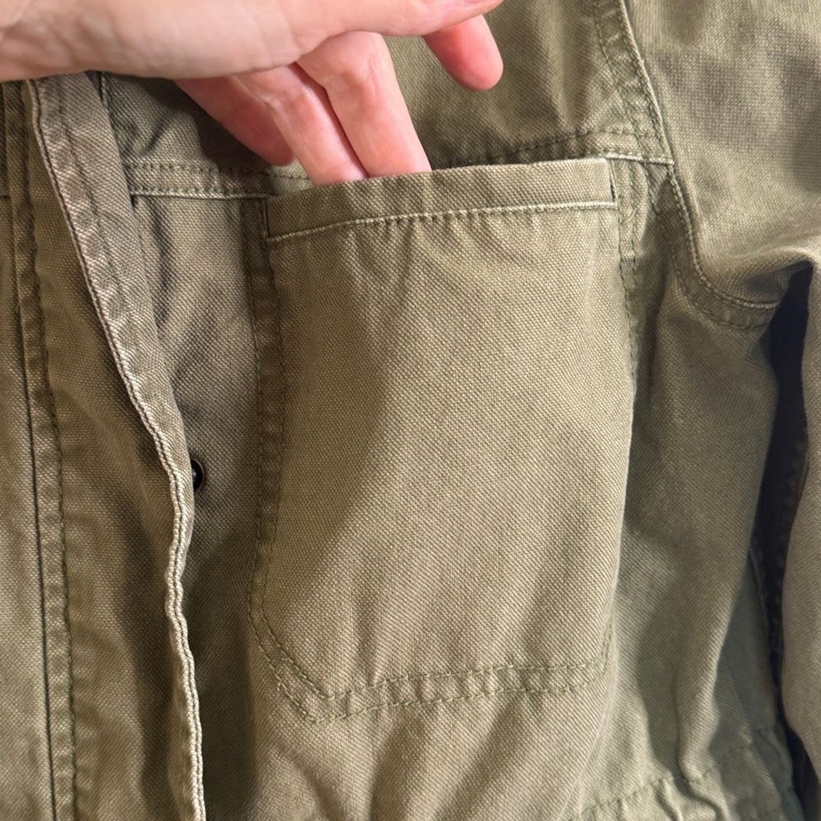 Madewell Surplus Fleet Khaki Utility Jacket women’s small green