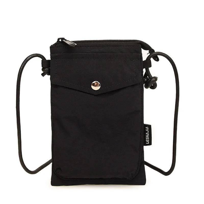 Street Washed Nylon Crossbody Bag For Women Fashion Phone Messenger Bag