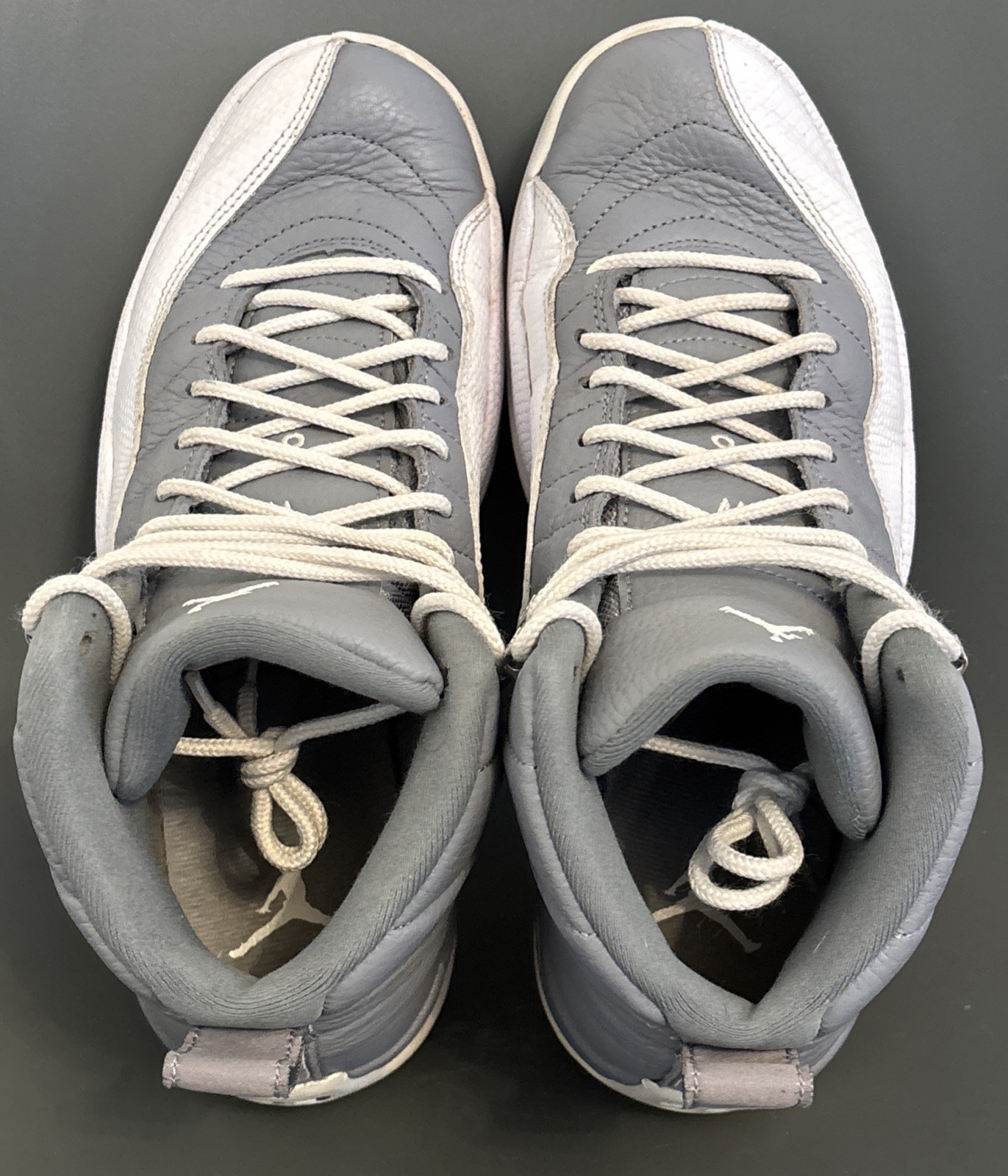 Air Jordan 12 Stealth White And Gray Men’s Size 9.5