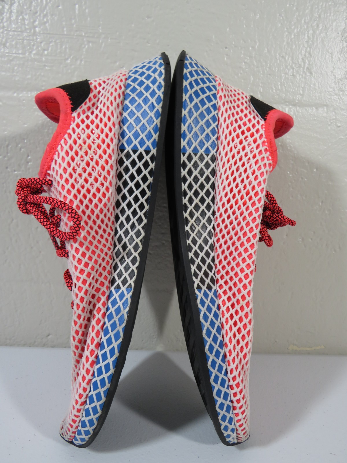 adidas Deerupt Runner Solar Red Bluebird Mesh Men’s Size 11.5 Sneakers CQ2624