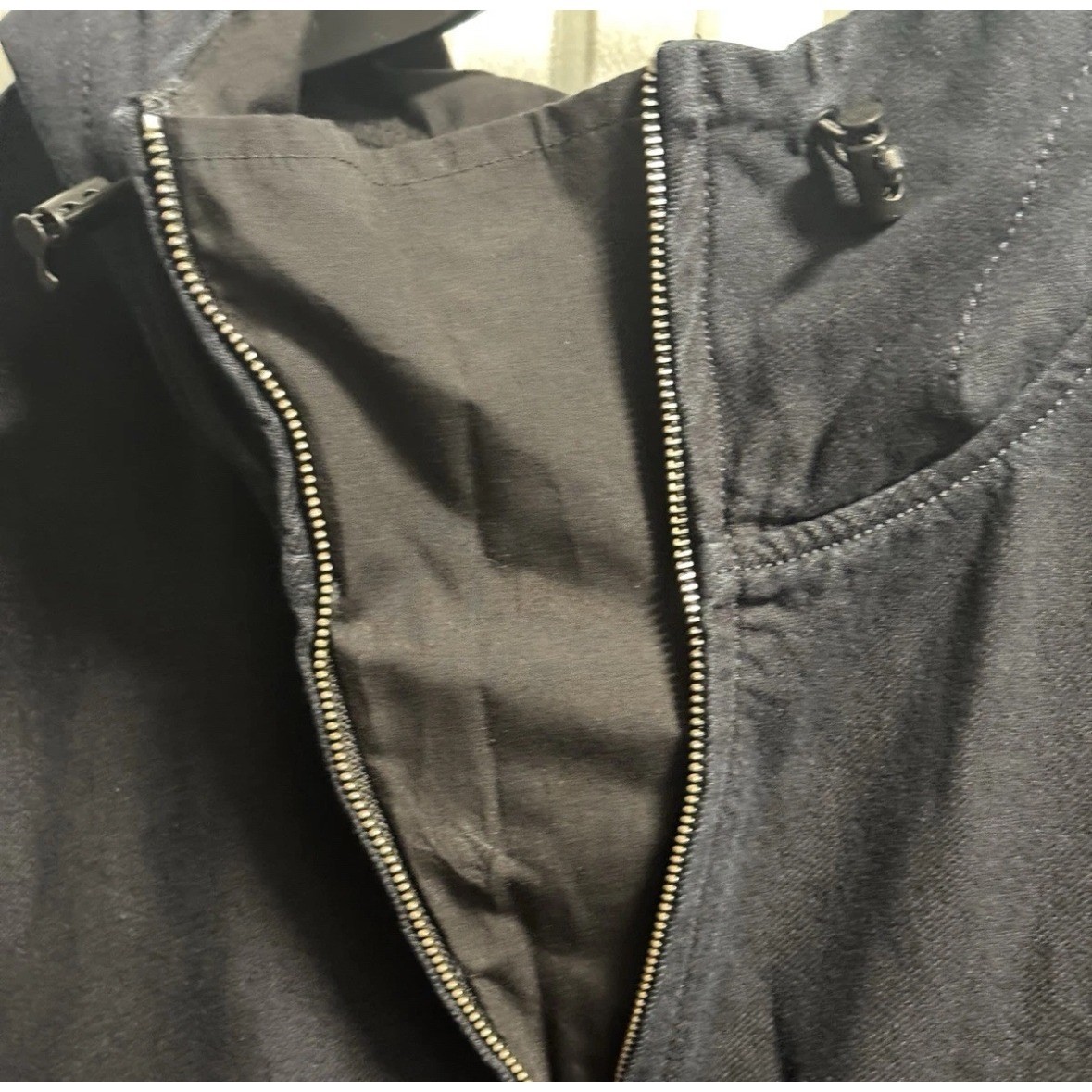Rag & Bone Mens Half-zip Denim Anorak Hoodie Rinse L Athleisure Minimalist Stret