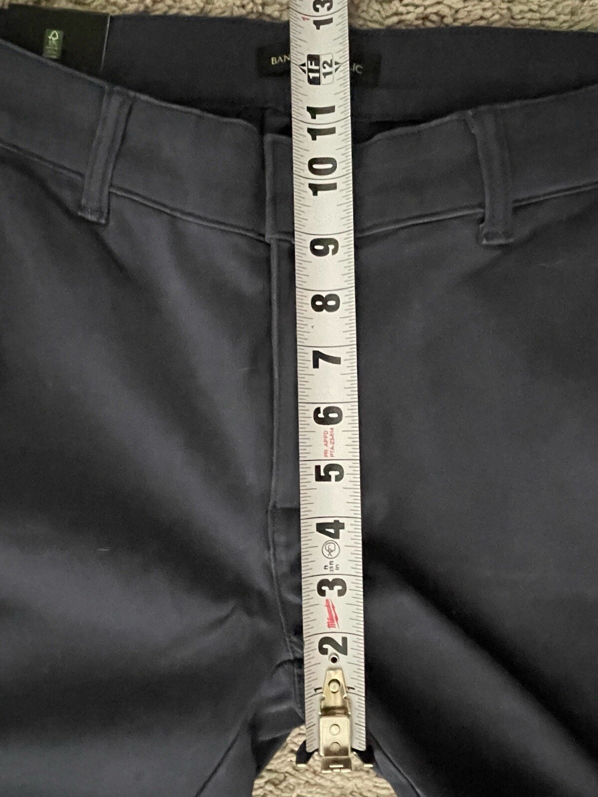 BRAND NEW NWT BANANA REPUBLIC NAVY BLUE CROPPED CHINO PANT SLACKS KHAKIS SZ 6