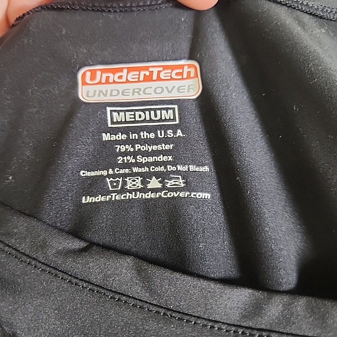 UnderTech Undercover Concealment Shirt Women Size Medium Black Tank Top Double