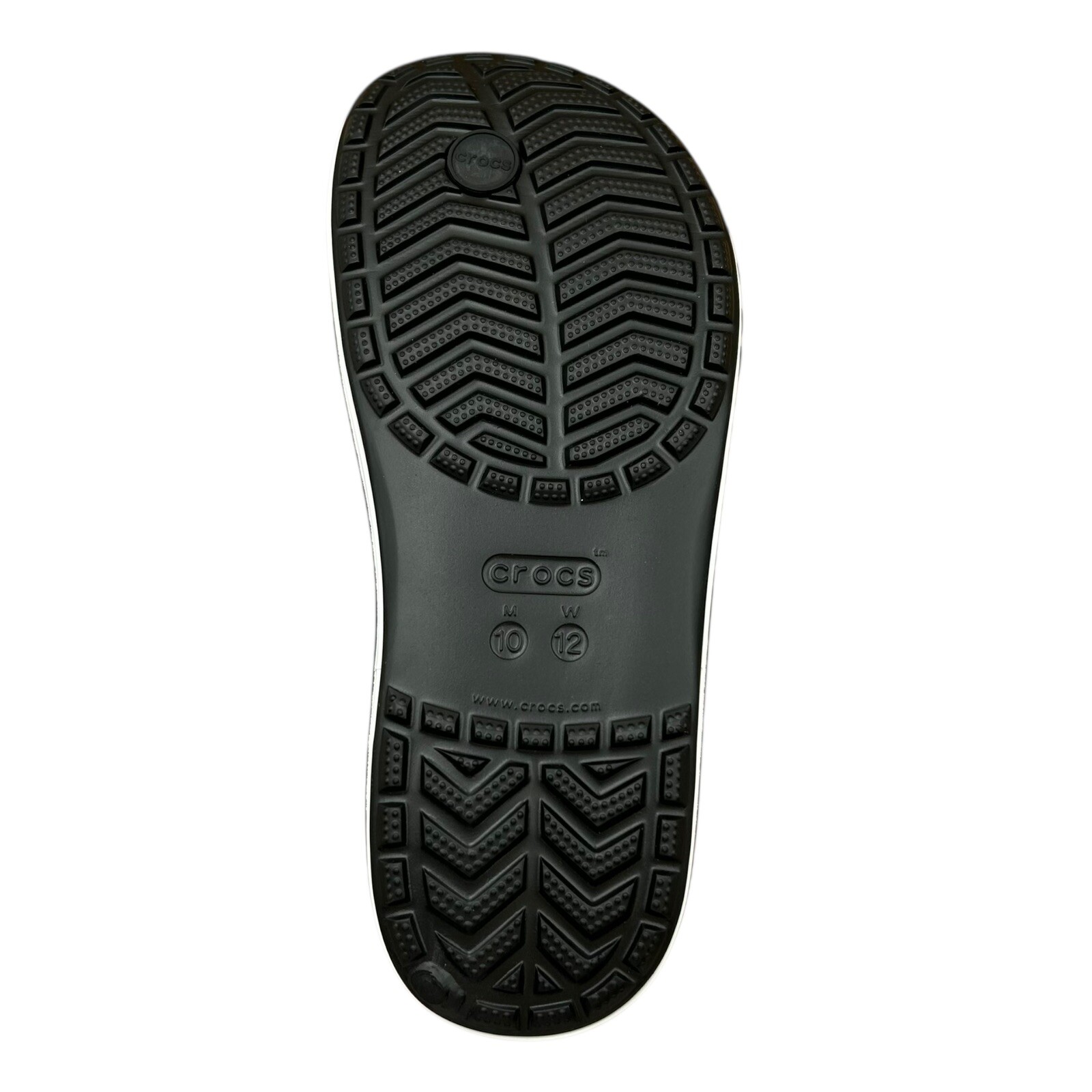 Crocs Mens Bayaband Flip Flop Sandal Size 10-11 Black Water Friendly Lightweight