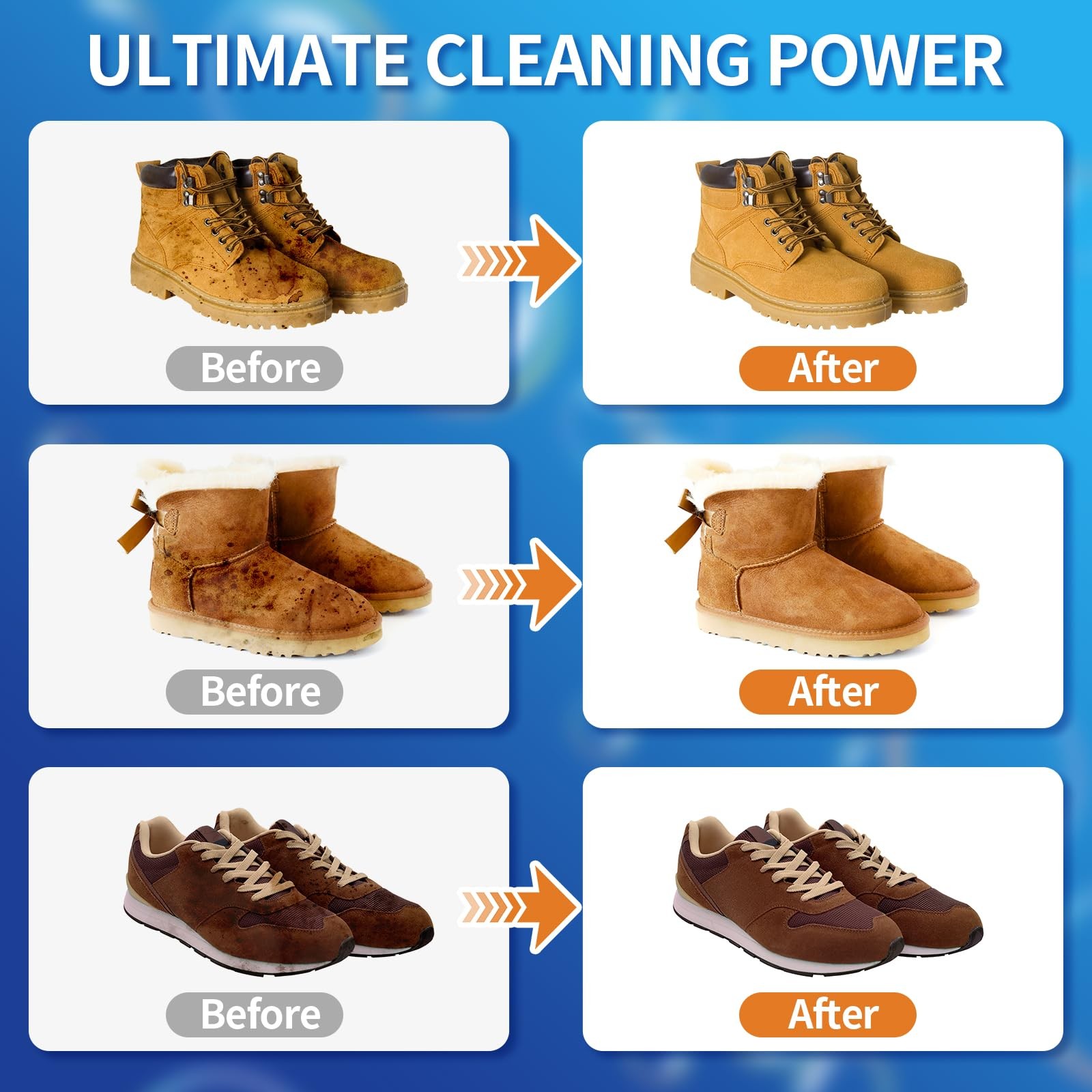 Suede Shoe Cleaner, 6.76 fl oz Suede and Nubuck Cleaning Kit with Brush & Tow…