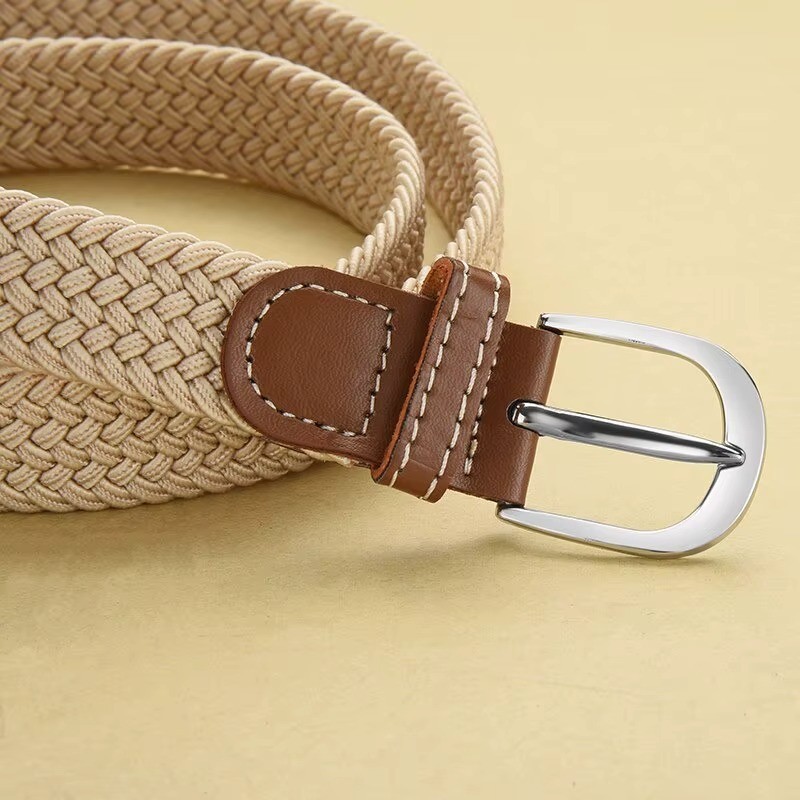 Elastic Fabric Braided Belt,Enduring Stretch Woven Belt for Unisex Men/Women