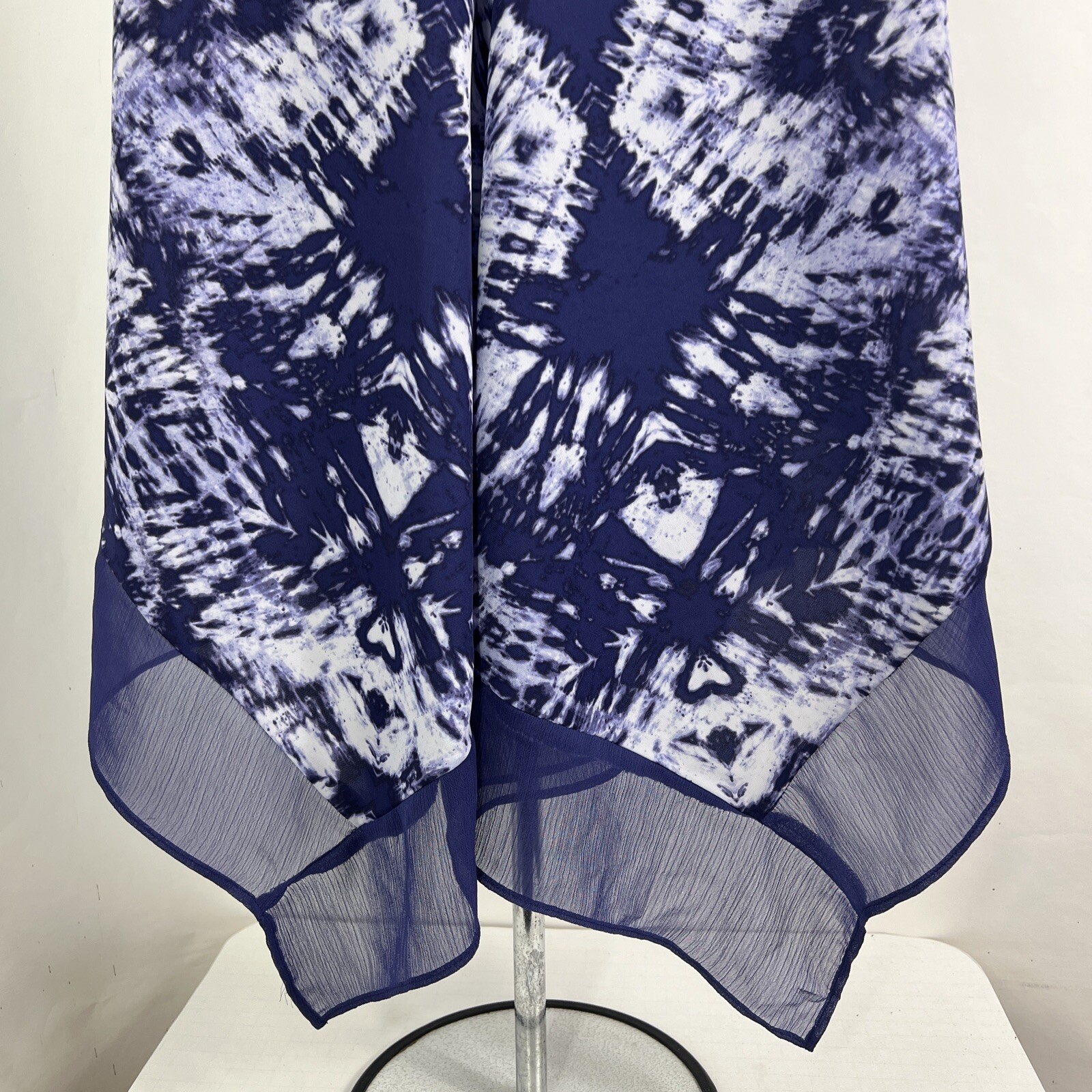 Simply Vera Vera Wang Blouse Women’s XS Sleeveless Hi/Low Purple Tie Dye Chiffon