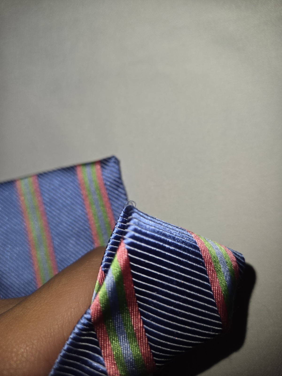 Brooks Brothers Men’s Silk Woven Blue Green Pink Striped Pointed Tie