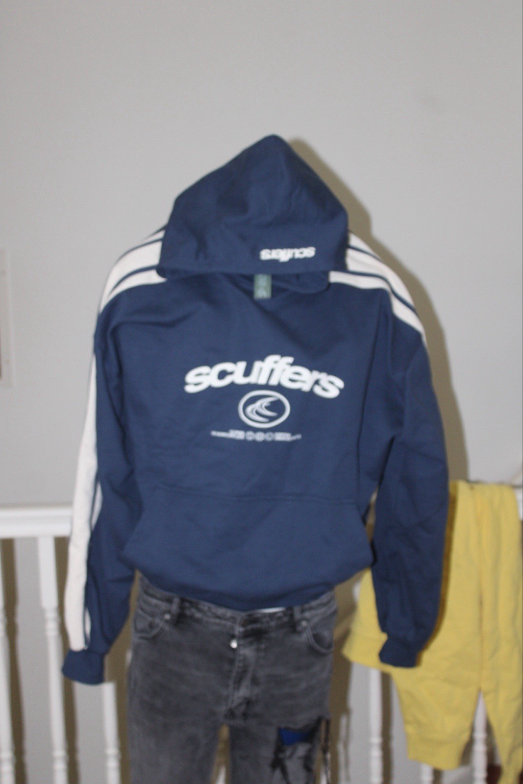 SCUFFERS BRAND NEW “EFFORTLESS” IN BLUE SIZE XXL CAN FIT XL … PREMIUM HOODIE