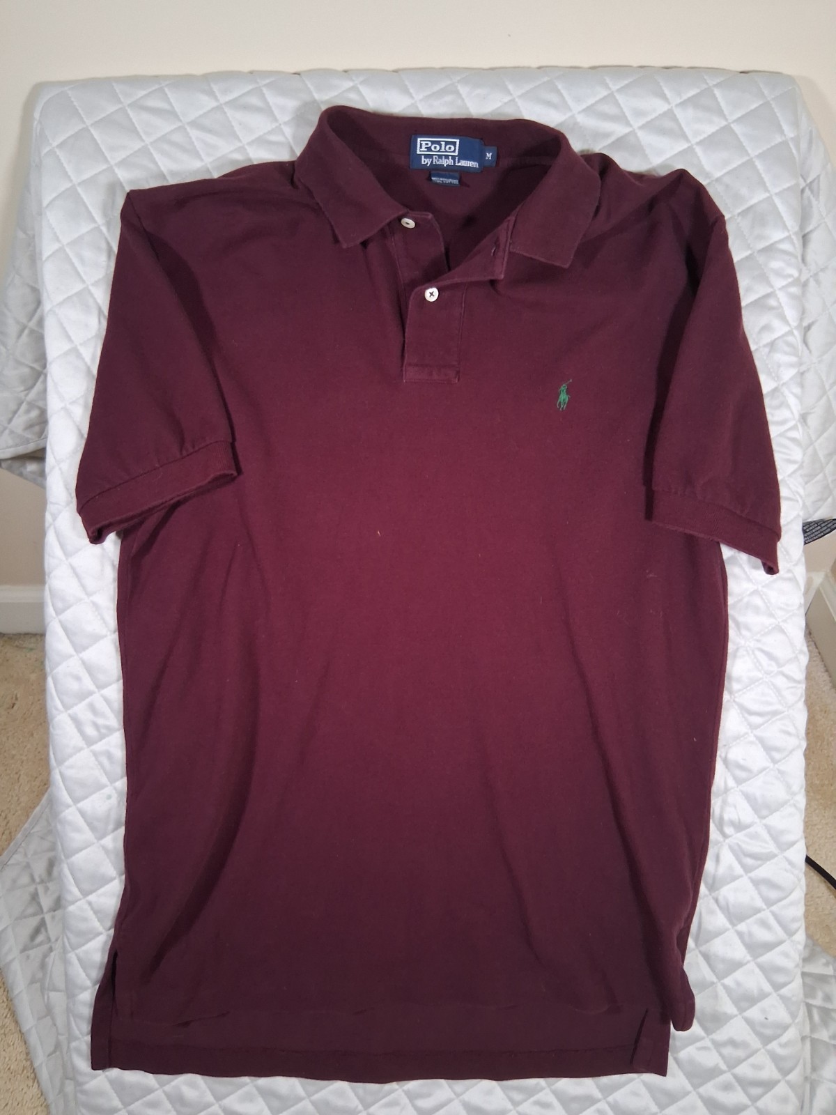Polo Ralph Lauren Mesh Polo Shirt Men’s XL Maroon Burgandy