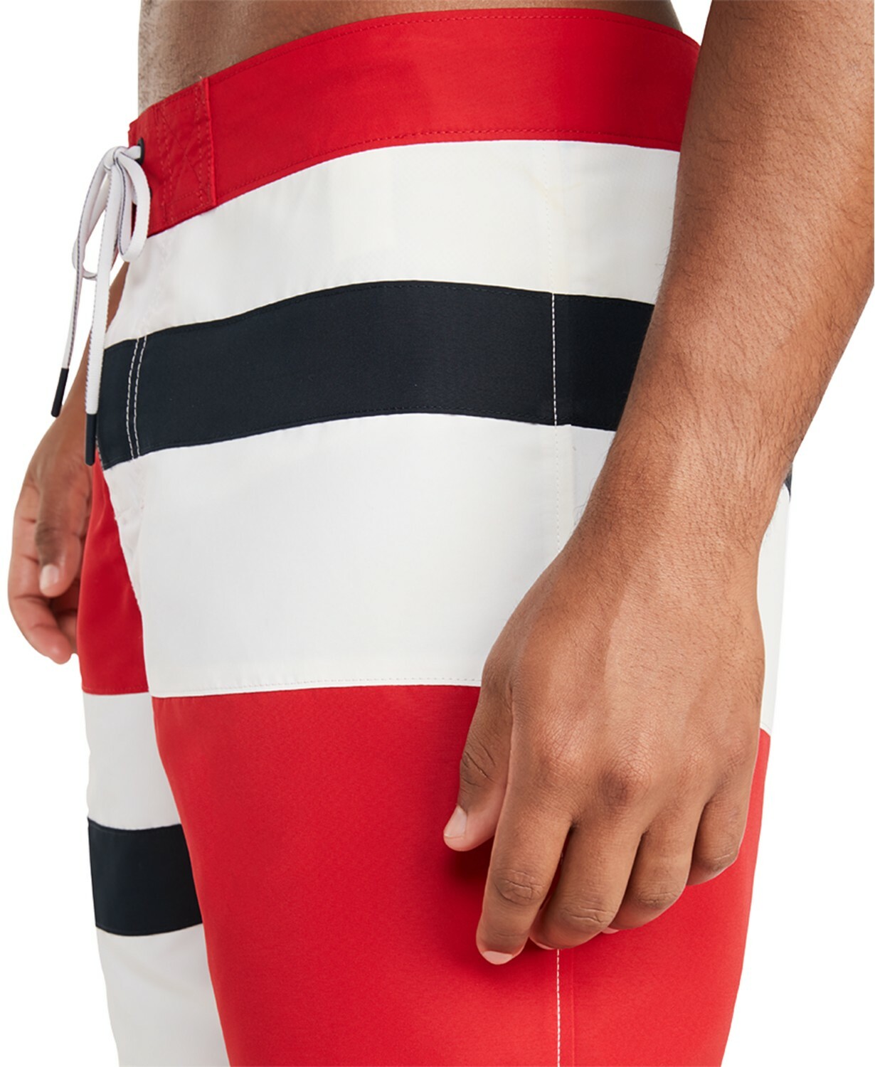 Tommy Hilfiger Men’s Apple Red Michael Flag 6.5″ Board Shorts