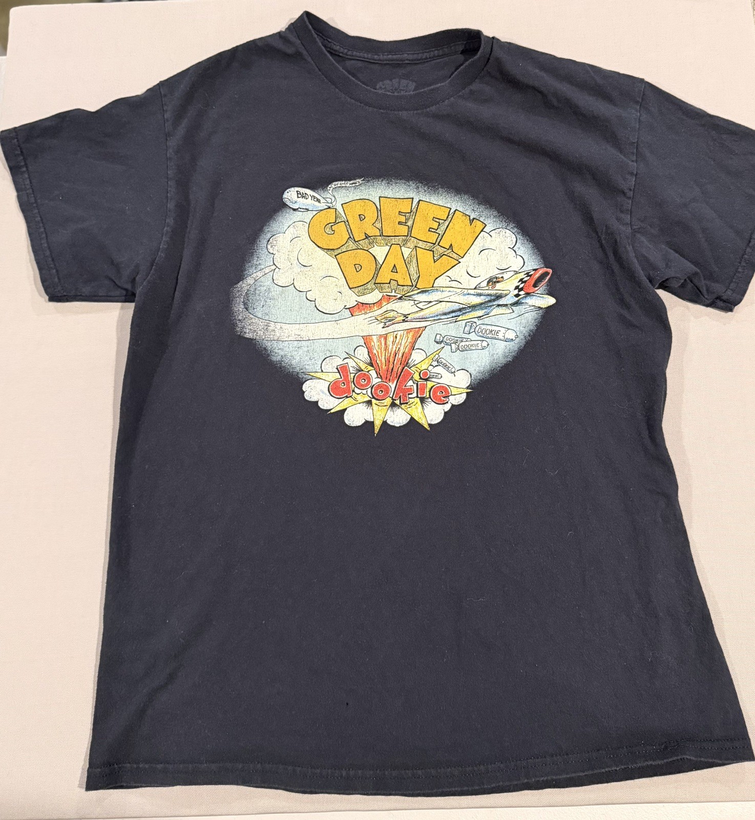 Green Day Dookie Album Art T-Shirt Mens medium 90s Vintage Punk Rock Music Small