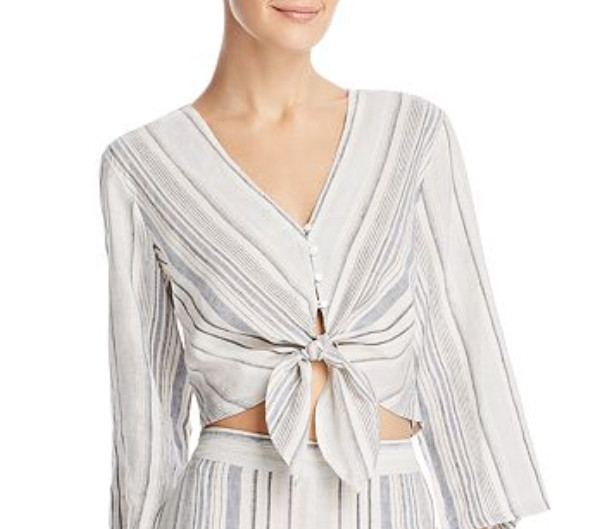 Beltaine Tie-Front Top MSRP $138 Size XS # 4D 262 Blm