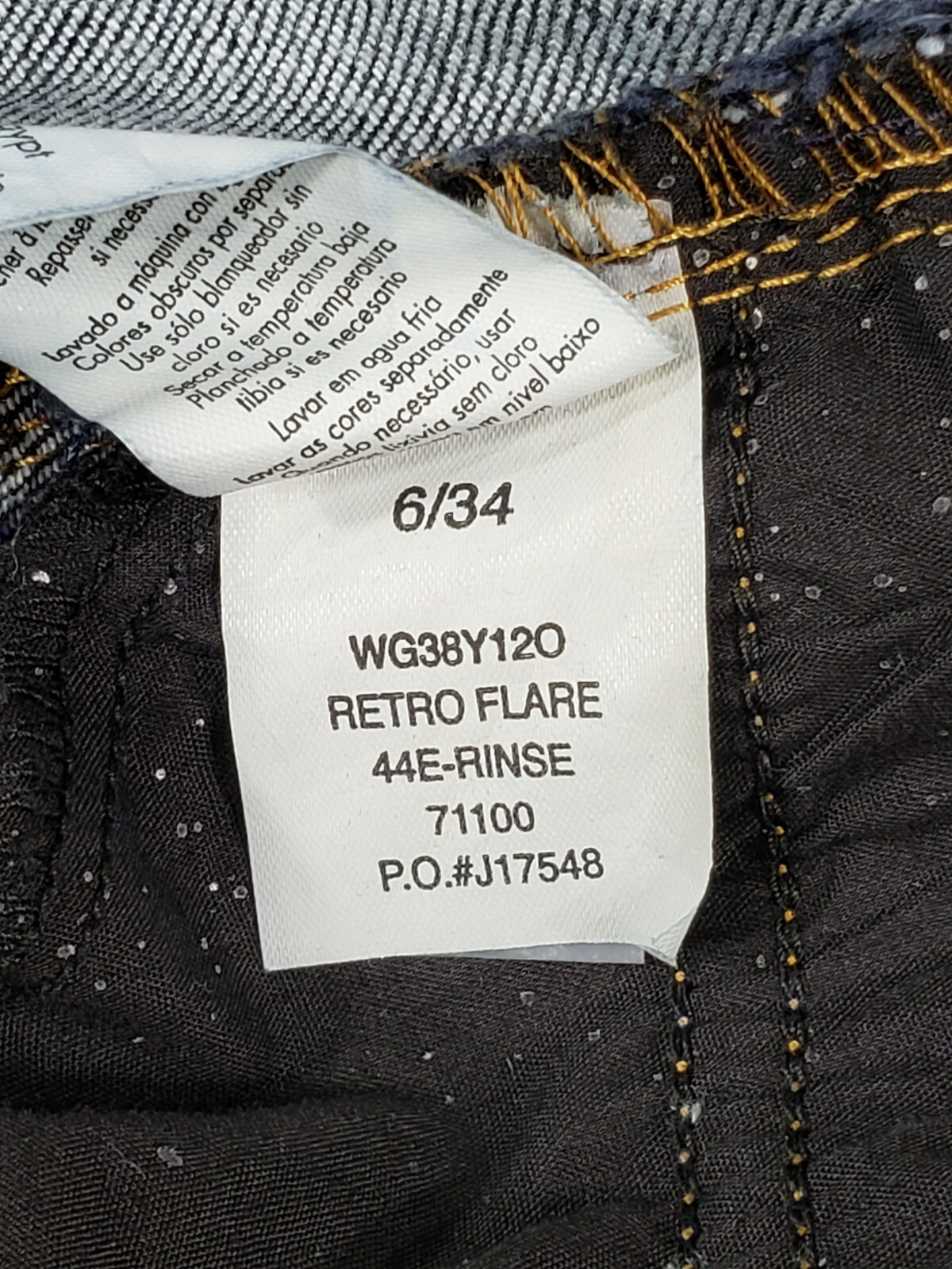 Calvin Klein Womens Denim Flare Jeans SIZE 6 30Wx29L