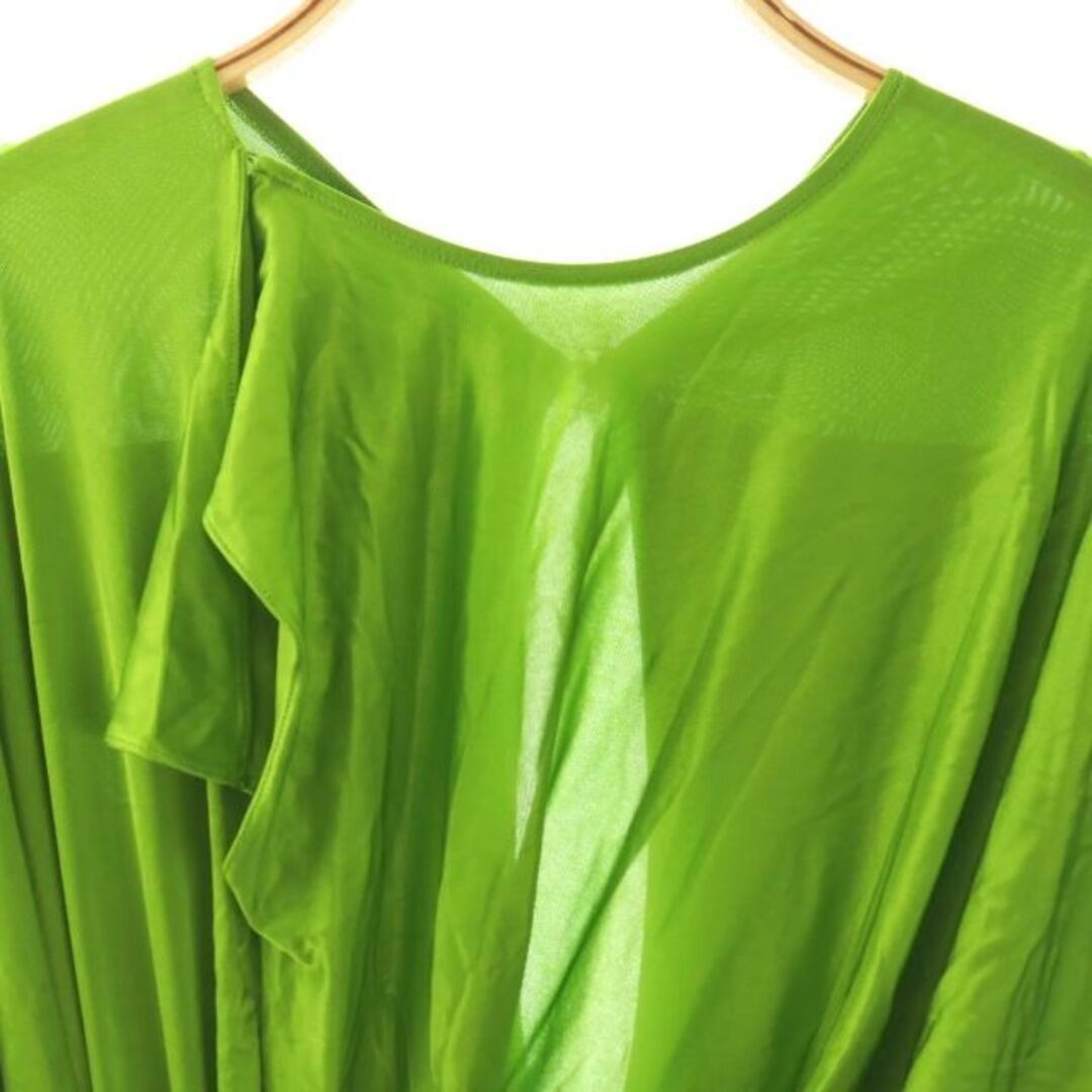 Victoria Beckham One Piece Long Ruffles UK8 Green DO Used a671ed72ce2b4d8780ea44