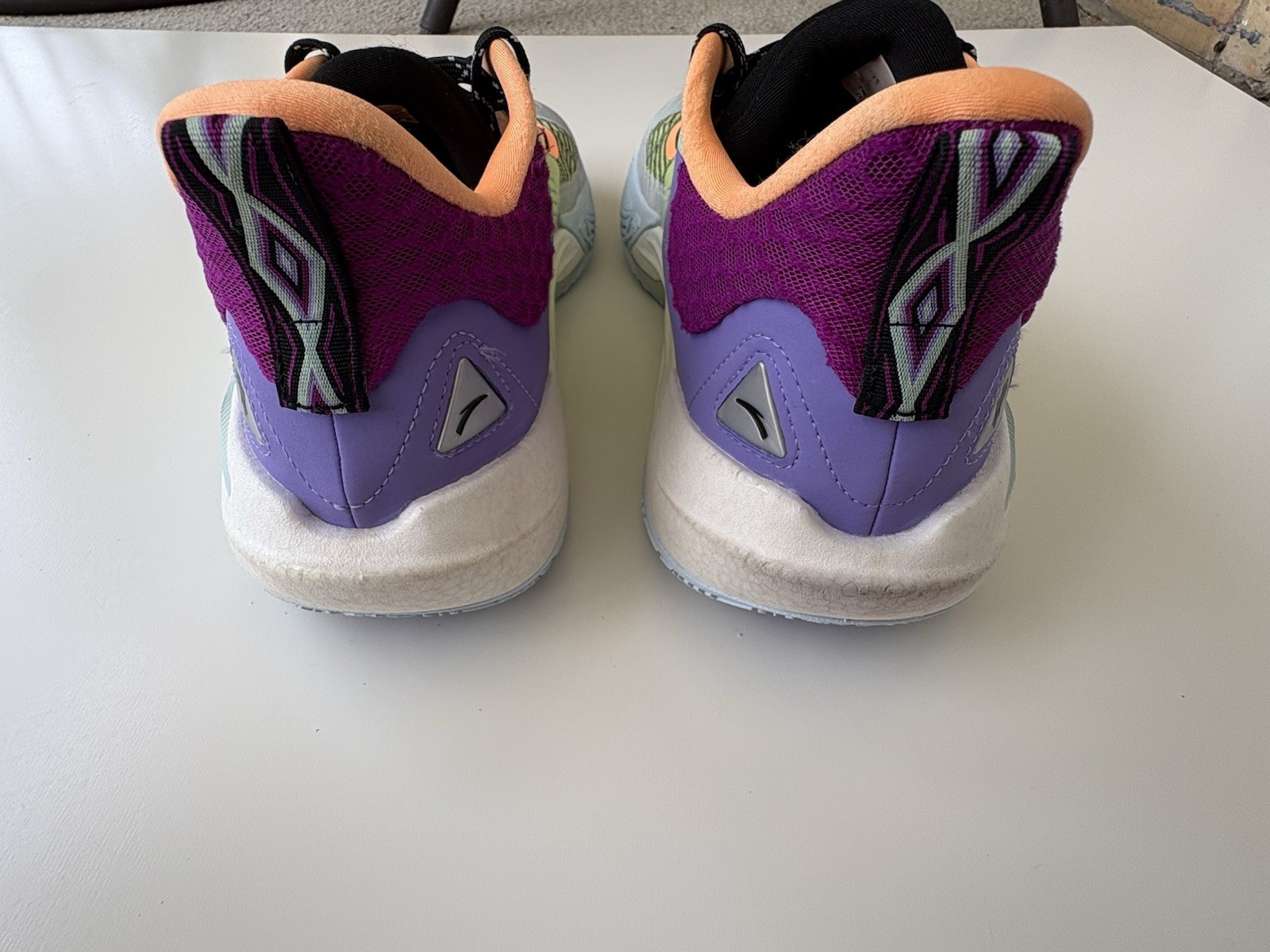 Anta Kai 1 Speed Shoes mens size 12 green purple white orange