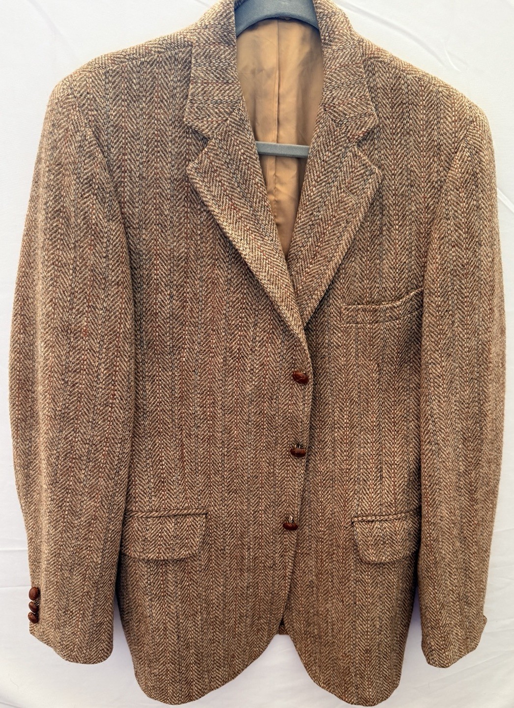 VNTG Stonestreets Harris Tweed Handwoven Pure Scottish Wool Blazer 41R