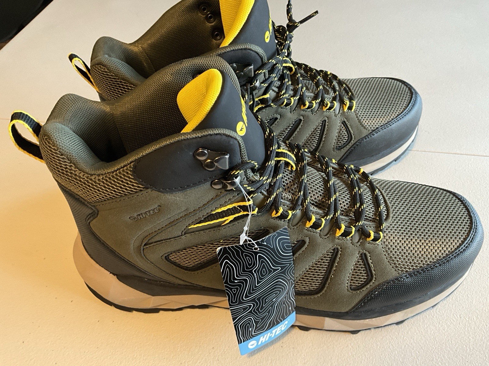 HI-TECH Valley Geo Mid Hiking Boots CH80293M-GBY Men’s Size 13M