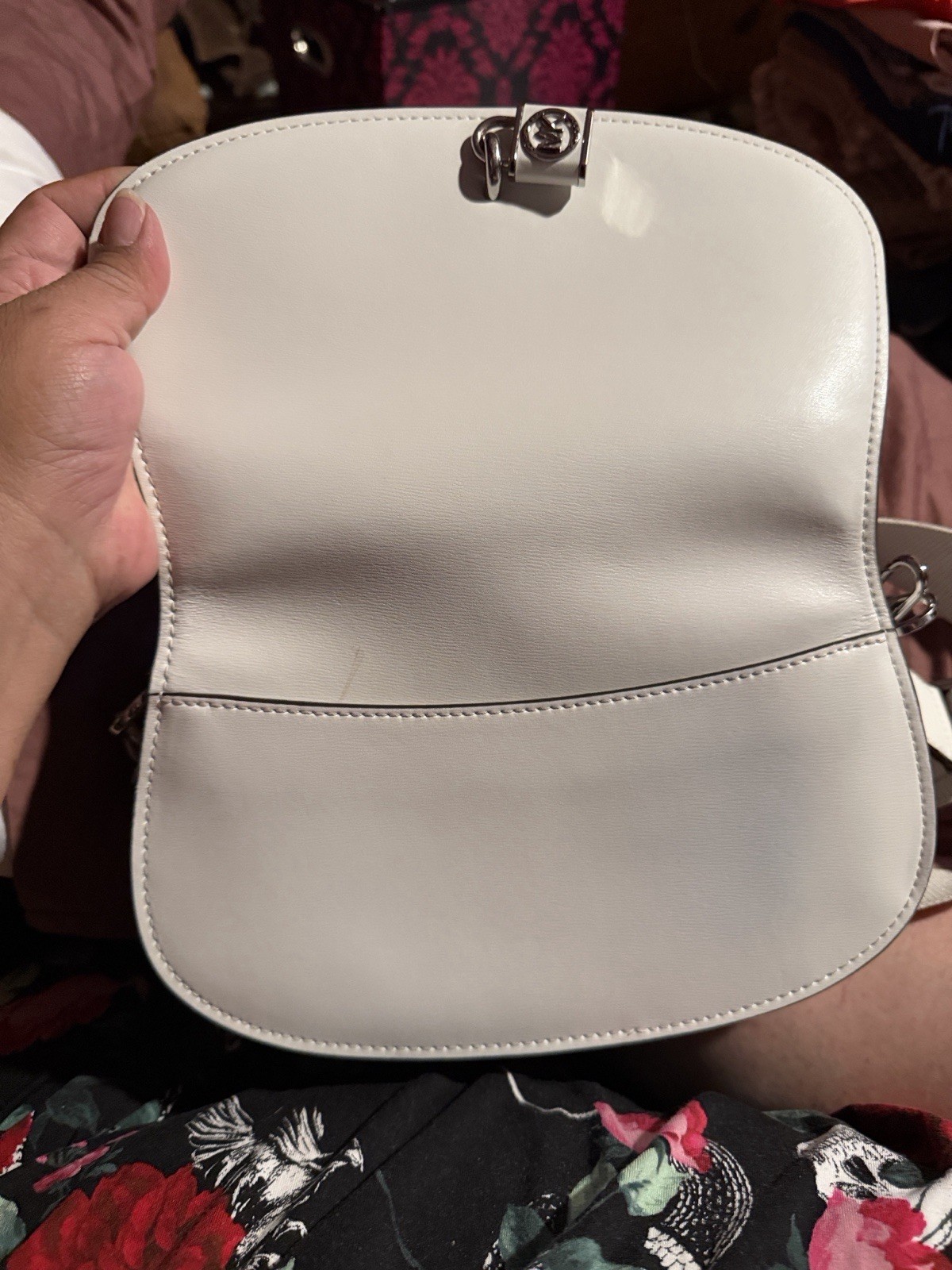 Michael Kors Women’s MILA White Crossbody OPTIC WHITE