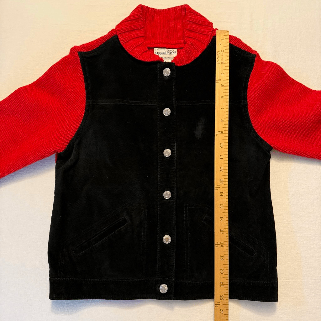 Pendleton | Southwestern Lambswool & Suede Bomber Jacket | Vintage | Size Small