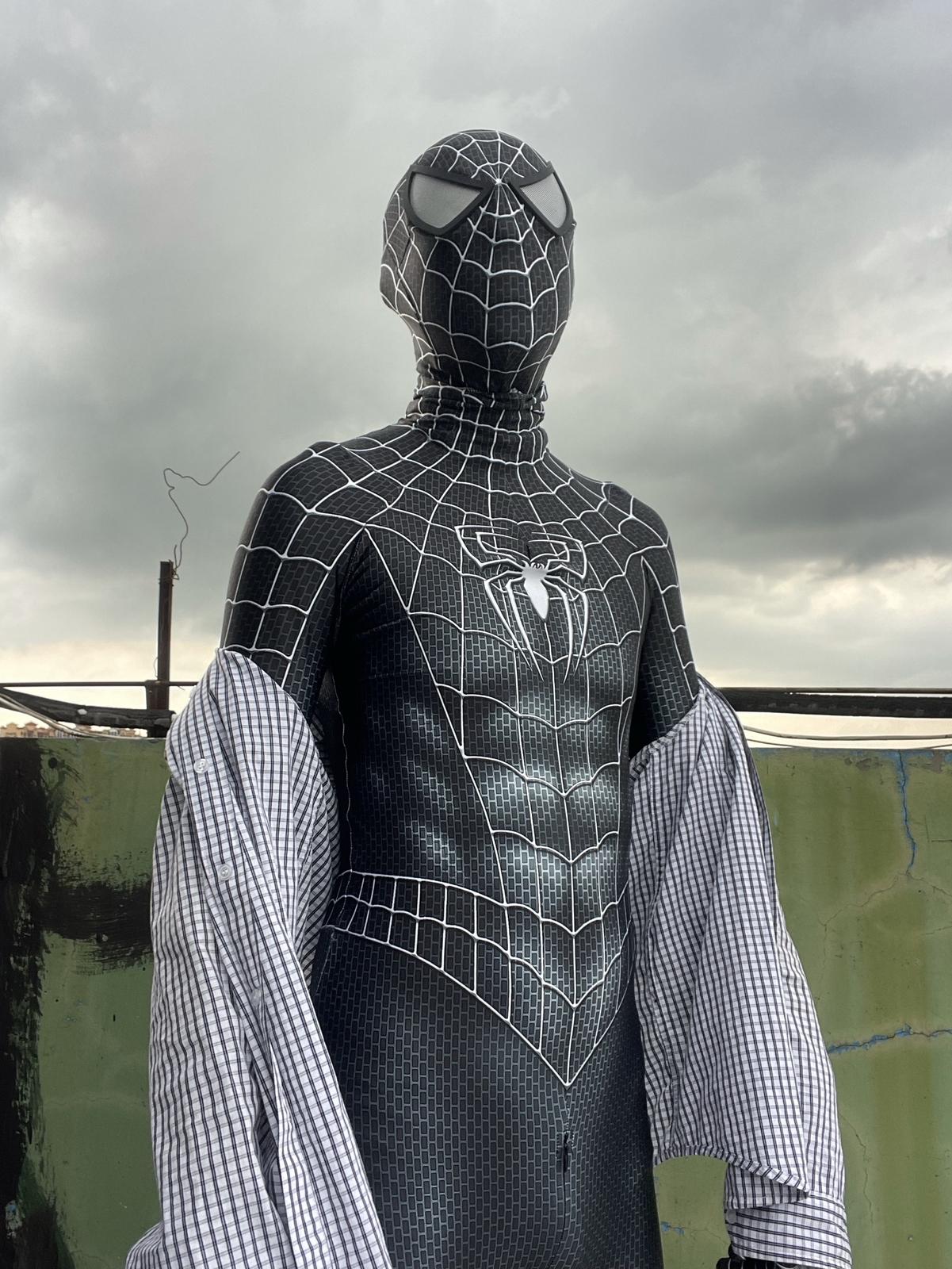 Black Venom Spide-rman Jumpsuit Cosplay Adult Kids Men Suit Costume Halloween