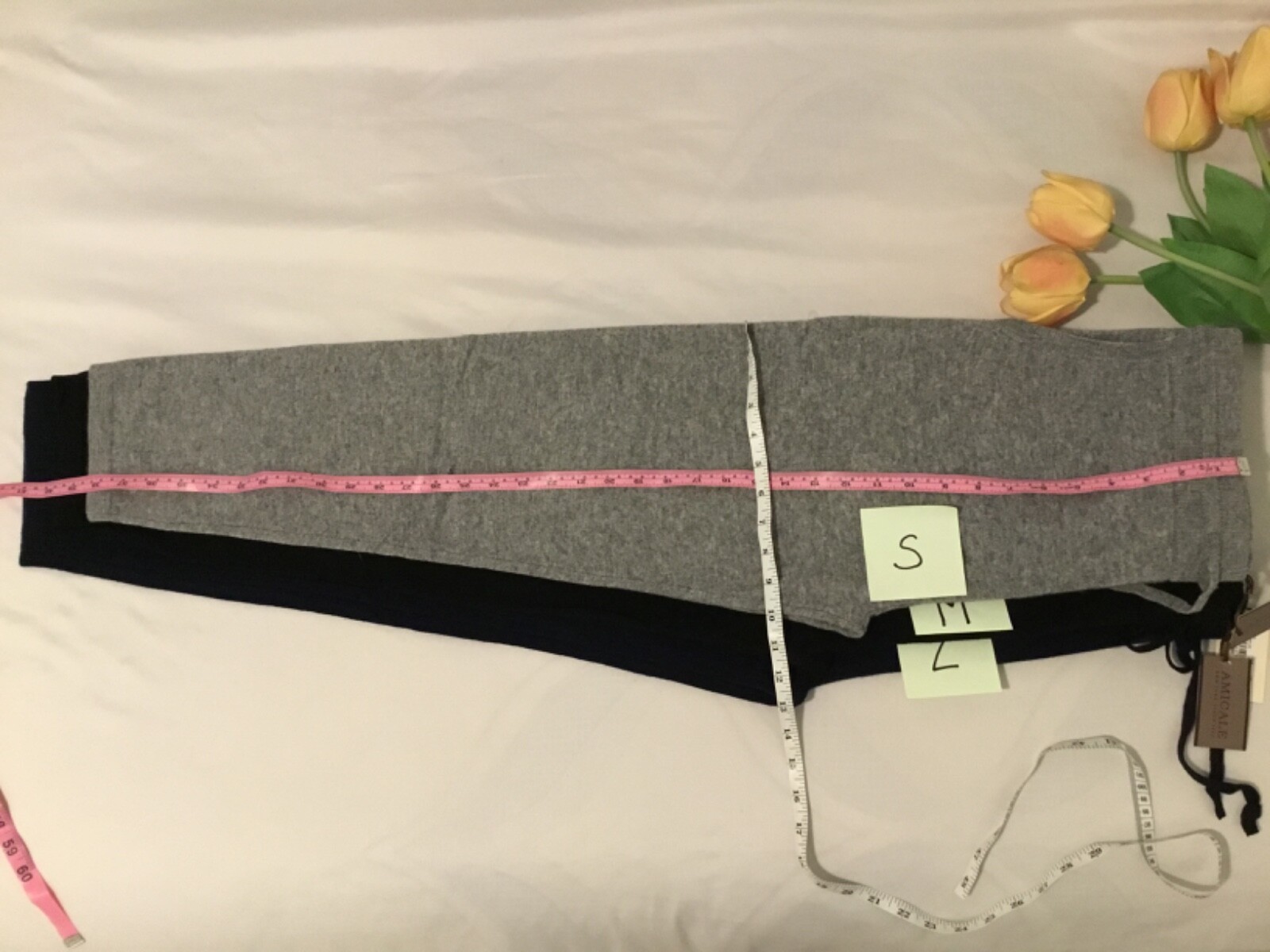 AMICALE Men’s GREY MEDIUM 90% wool 10% cashmere Lounge jogger pajamas Pant $295
