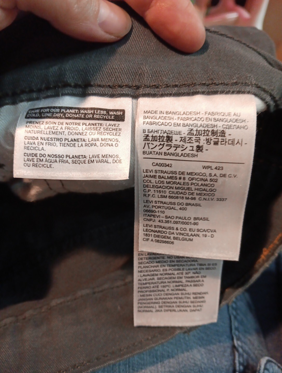 Levi’s Men’s 502 Series Dark Grey Jeans Size 38×30 (B7)