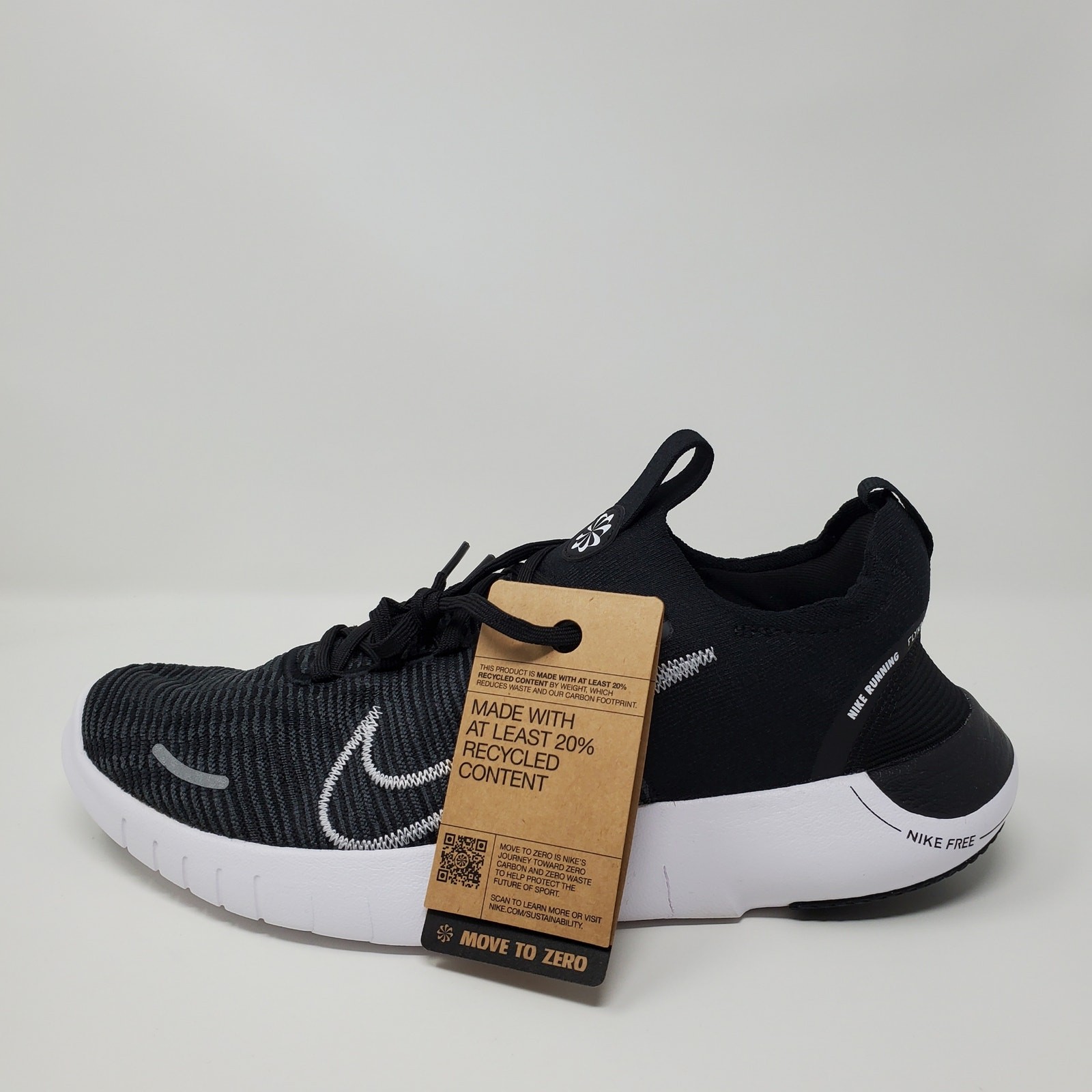Nike Free RN FK Flyknit Next Nature Black White Men’s Size 11 FB1276-002