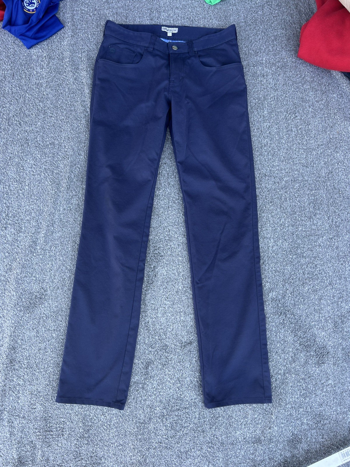 Peter Millar Collection 30×32 Navy Tailored Wayfare Five-Pocket Golf