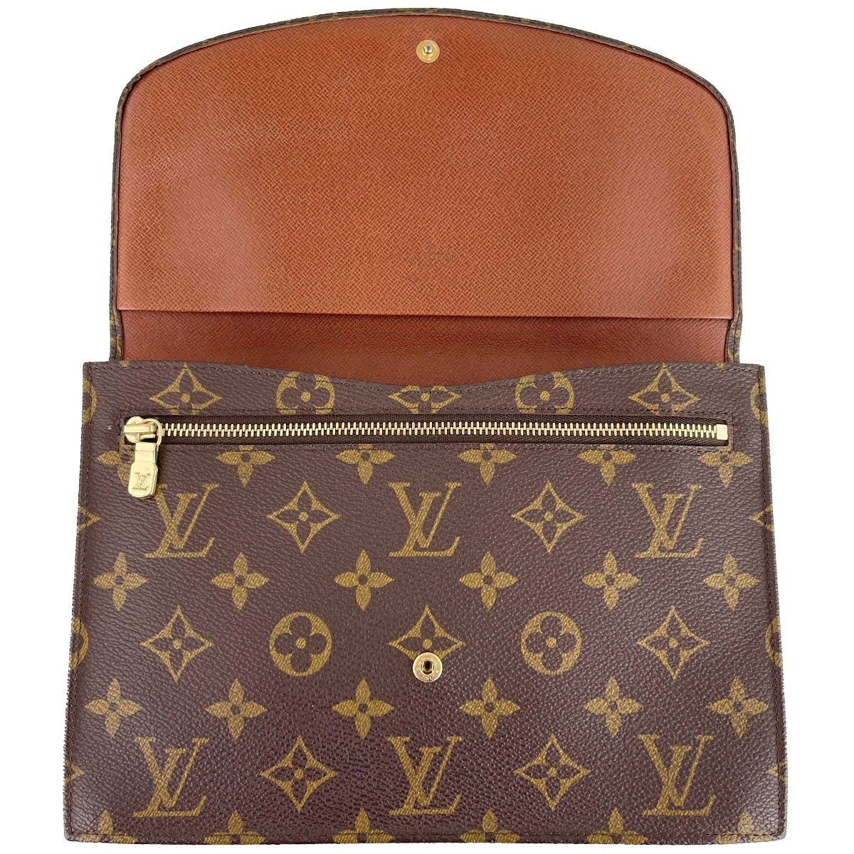 Louis Vuitton Monogram Pochette Rabat 23 Leather Brown Clutch bag 4724
