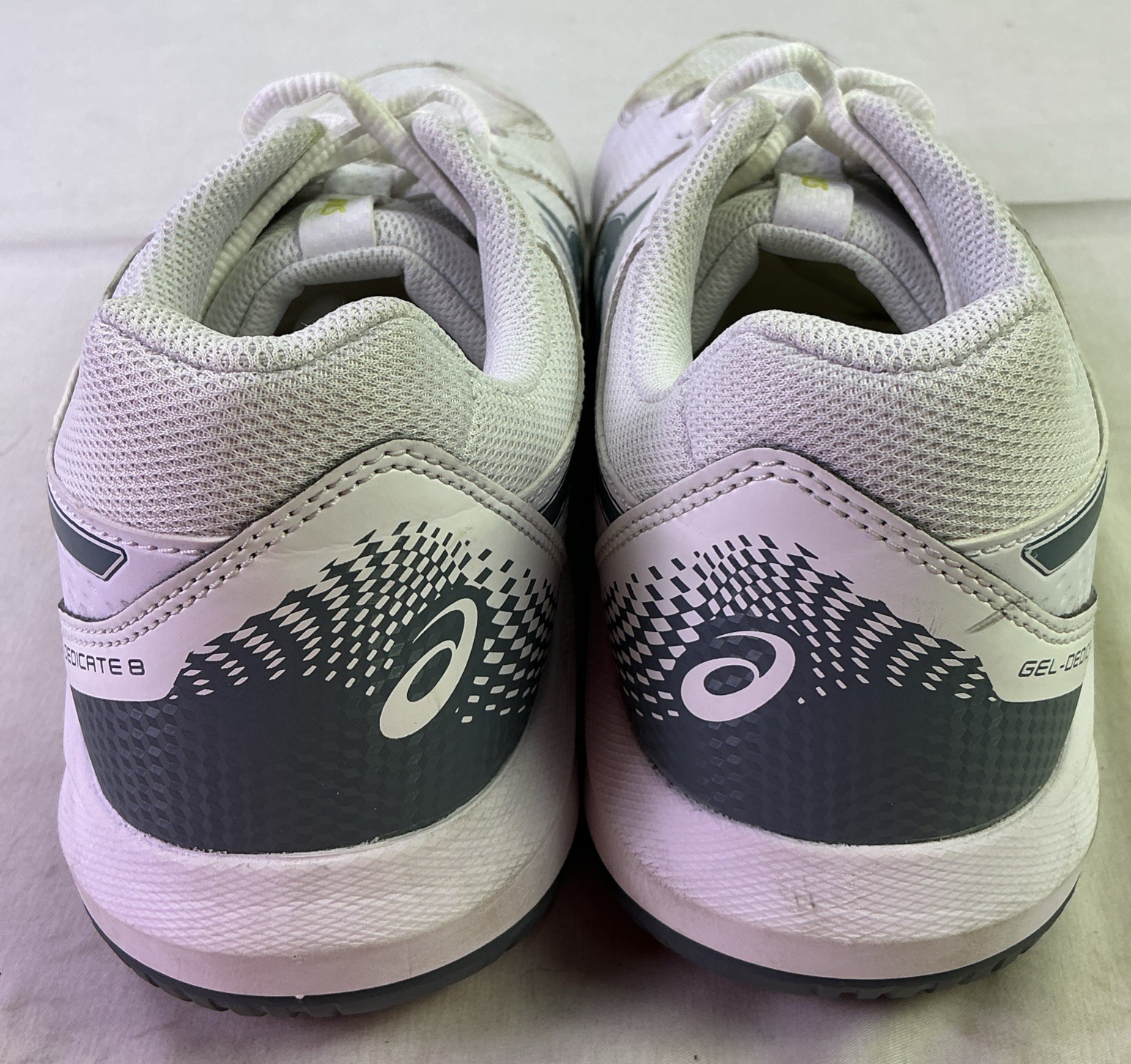 Asics Men’s Gel Dedicate 8 Pickleball Shoes-White-Size: 12.5 W