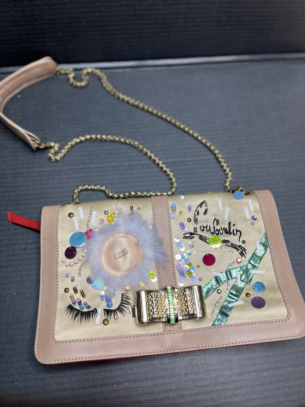 Christian Louboutin Sweet Charity Make Up Trash Clutch