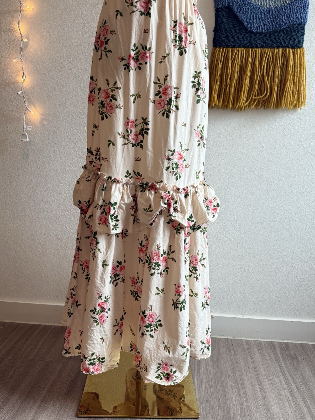 Happy x Nature Women’s XS Dress smocked Floral Boho By Kate Hudson