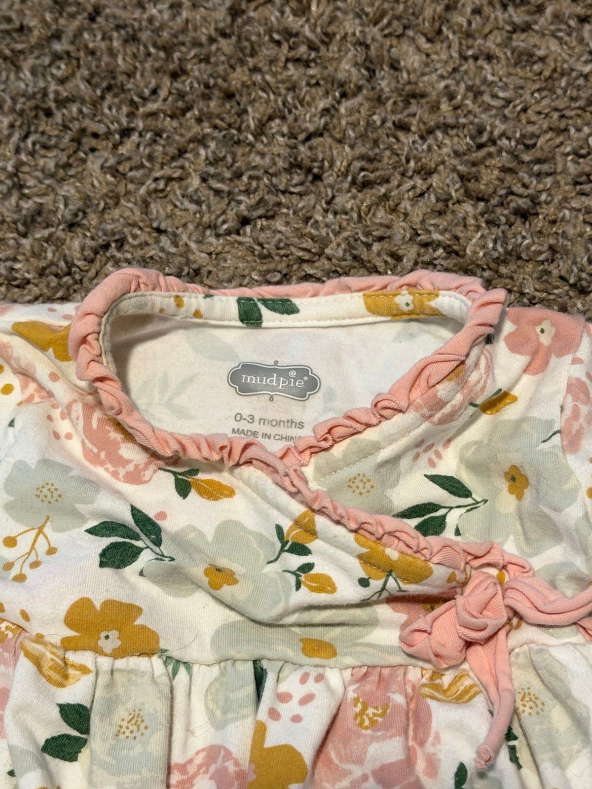 Mudpie Bubble Romper 0-3 Months