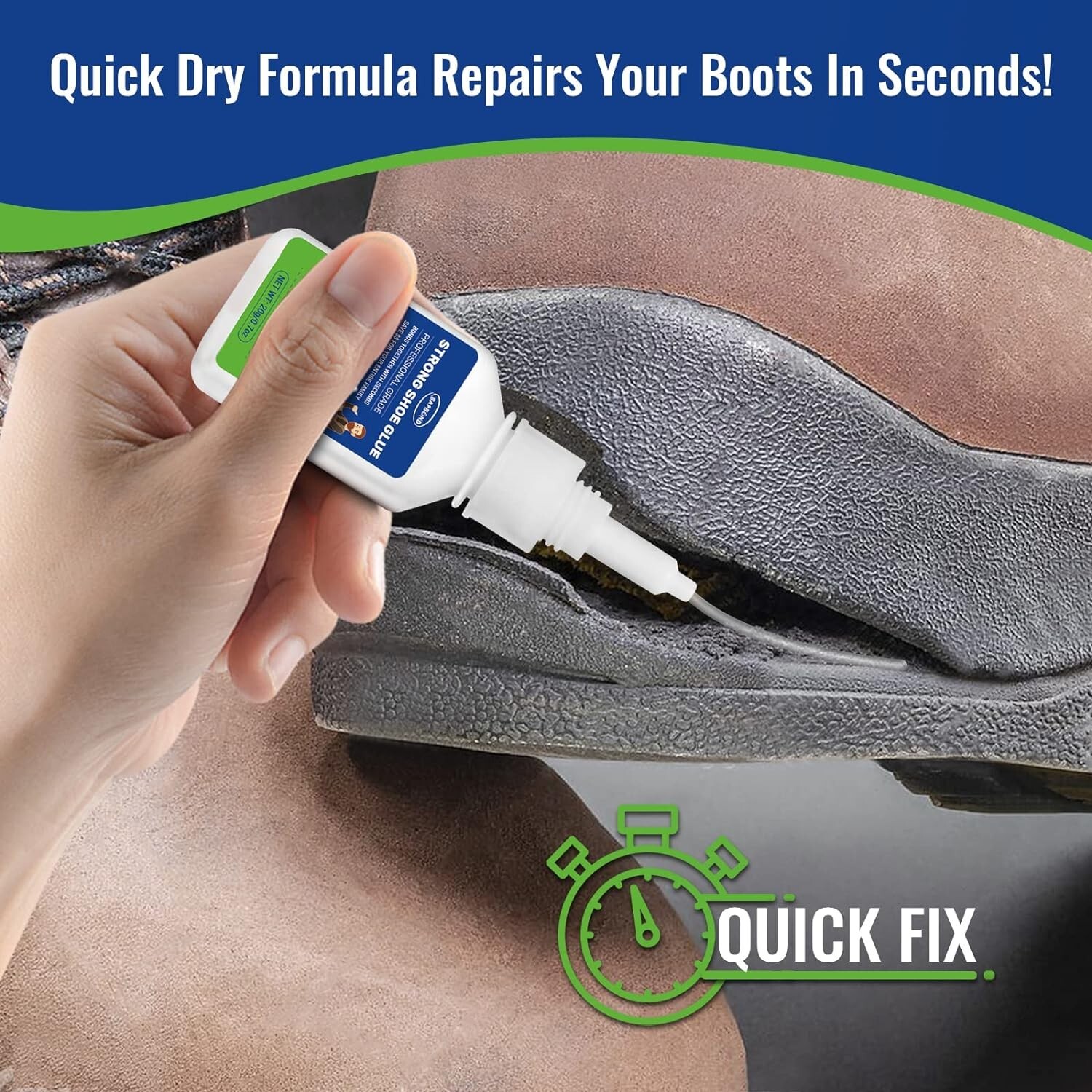 Shoe Glue-Quick Dry Sole Repair Adhesive,Professional Grade Strong Waterproof…