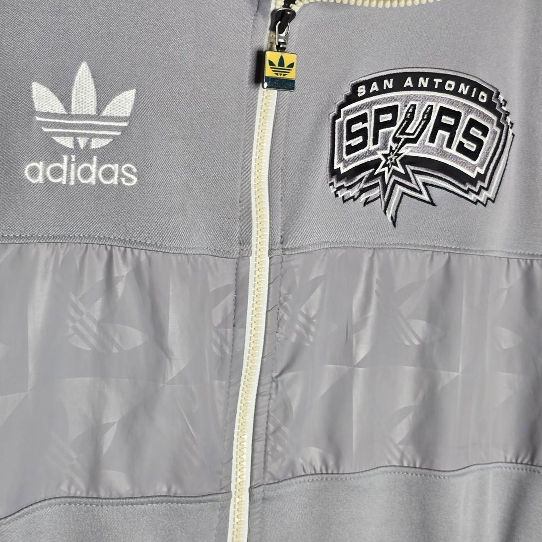 Adidas Originals San Antonio Spurs Court Series Track Jacket – Mens L Trefoil