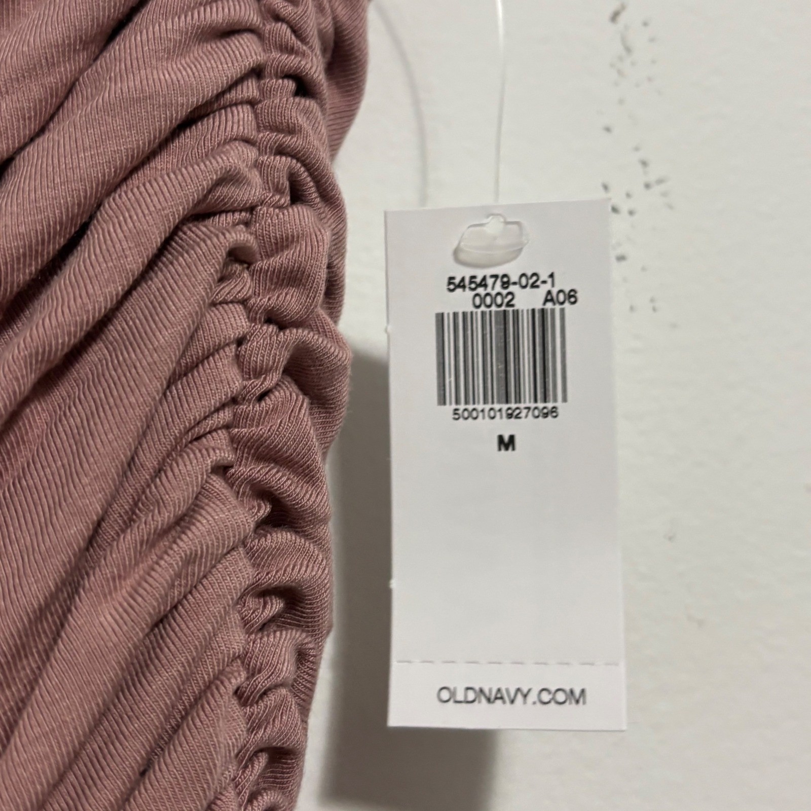 Old Navy Womens One Shoulder Ruched Draped Top Mauve Pink Medium NEW