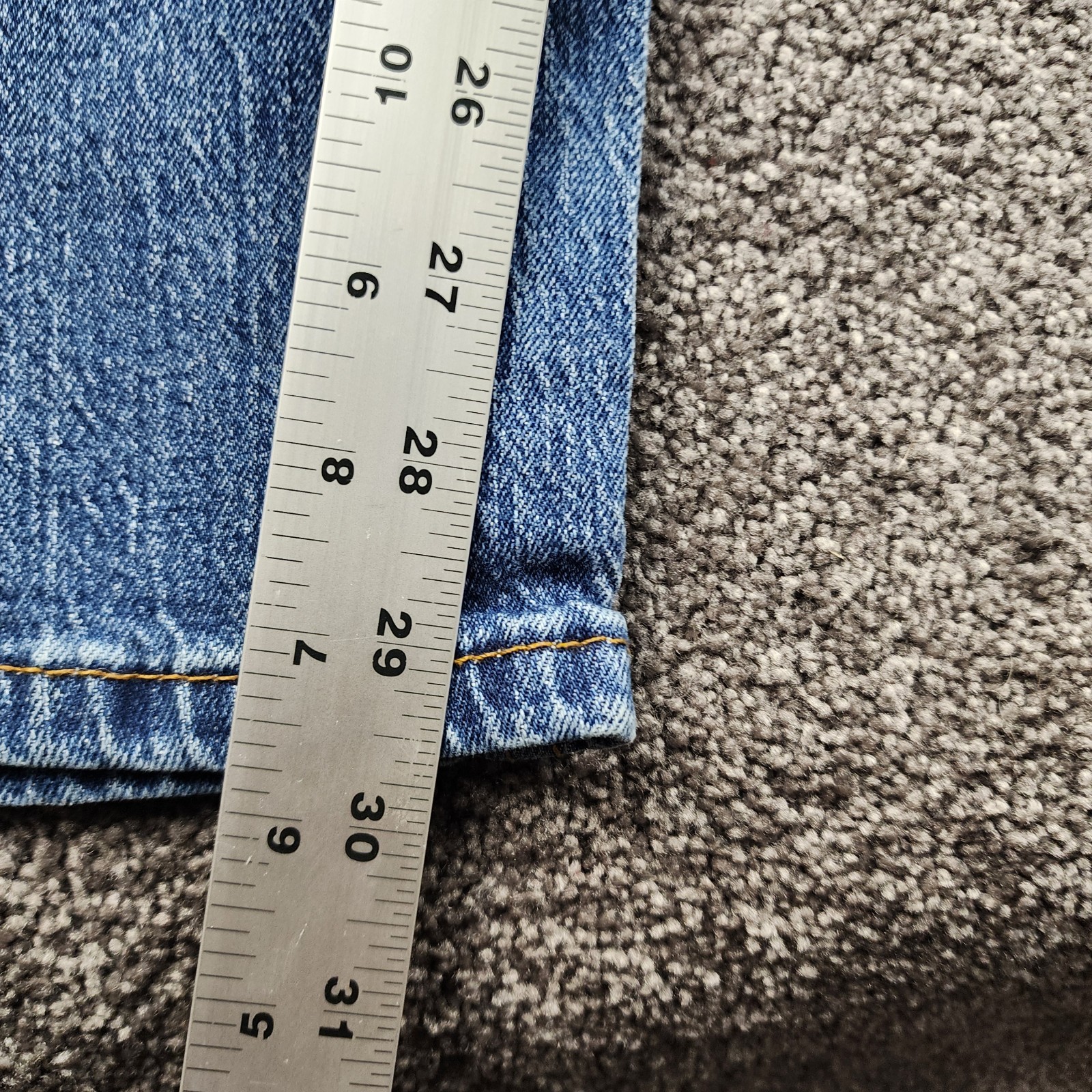 Levi’s 505 Jeans Mens 29×30 Blue Classic Straight Fit 100% Cotton Workwear Denim