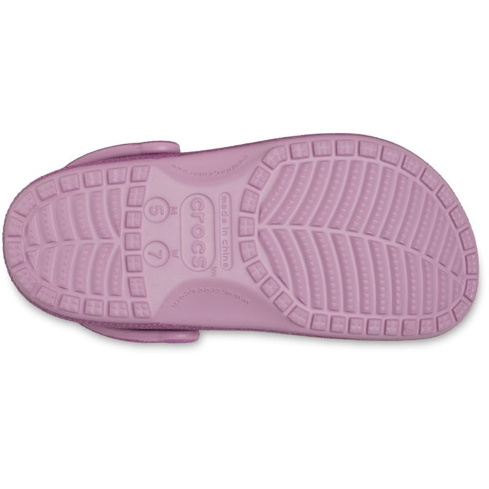 Crocs Unisex Classic Clogs – Glitter Hydrangea Men 8/Women 10 Medium
