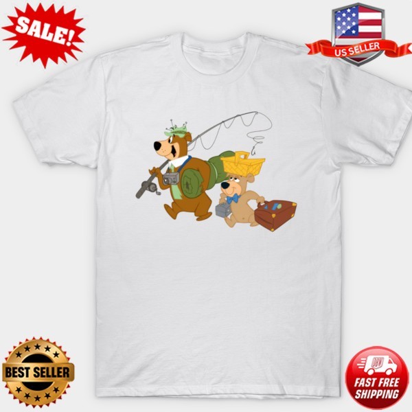 Yogi and Boo Boo Camping Adventure T-Shirt Yogi Bear T-Shirt S-5XL