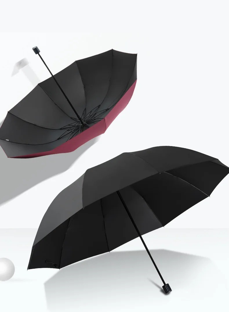 Super Large Folding Umbrella Men Women Windproof Sun Rain Protector Umbrellas