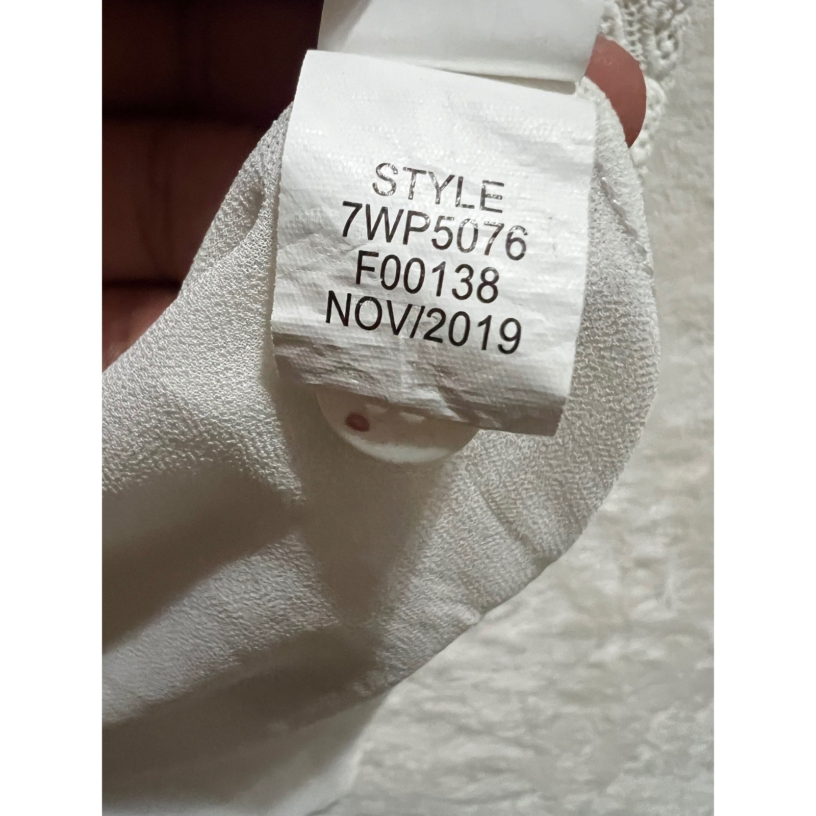 Lucky Brand Cream Open Knit Split Back Layered Top Womens Medium Cottagecore