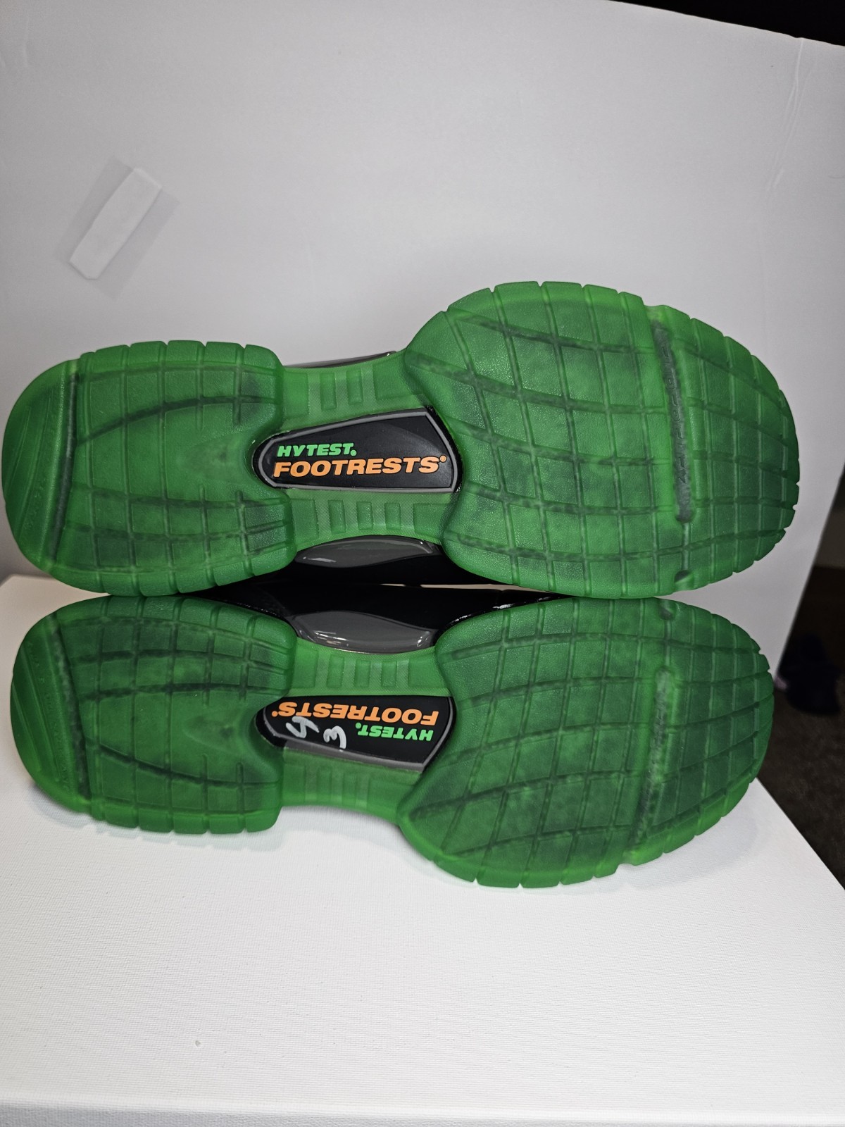 Hytest FootRests 2.0 Safety Work Shoes Black Green Nano Toe Men’s Size 13 New