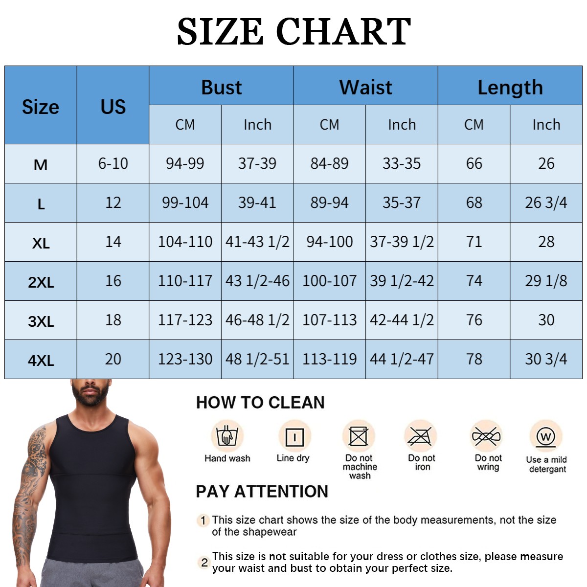 2 Pack Men Compression Slim Tummy Control Body Shaper Vest Tank Top Shapewear