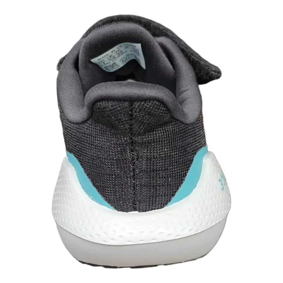 Adidas KIDS EQ21 Run Black Pulse Aqua Running Athletic Shoes – Size 13 K