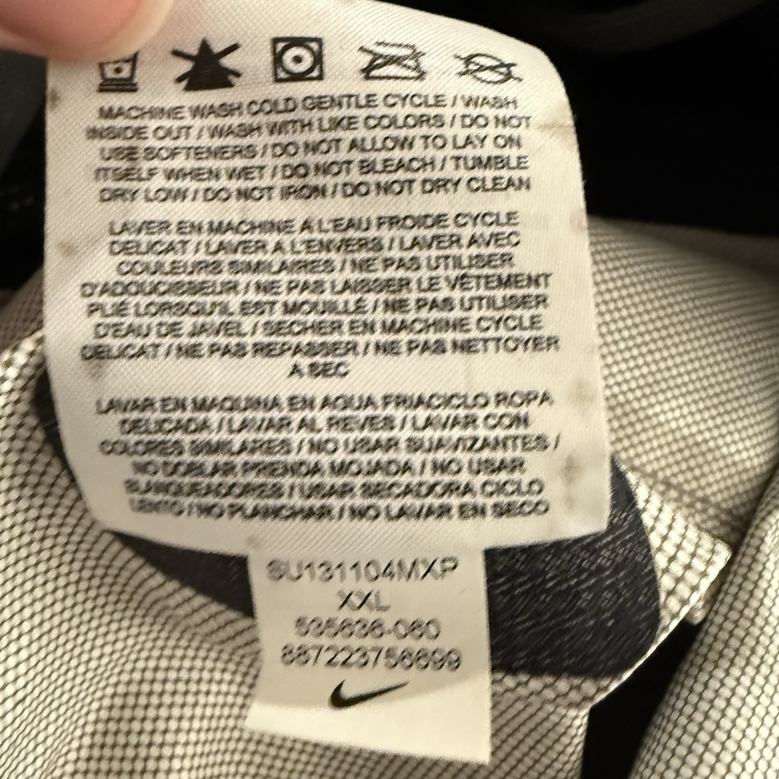 Nike Storm Fit Waterproof Training Pants Mens XXL Dark Gray 535636-060 Ankle Zip