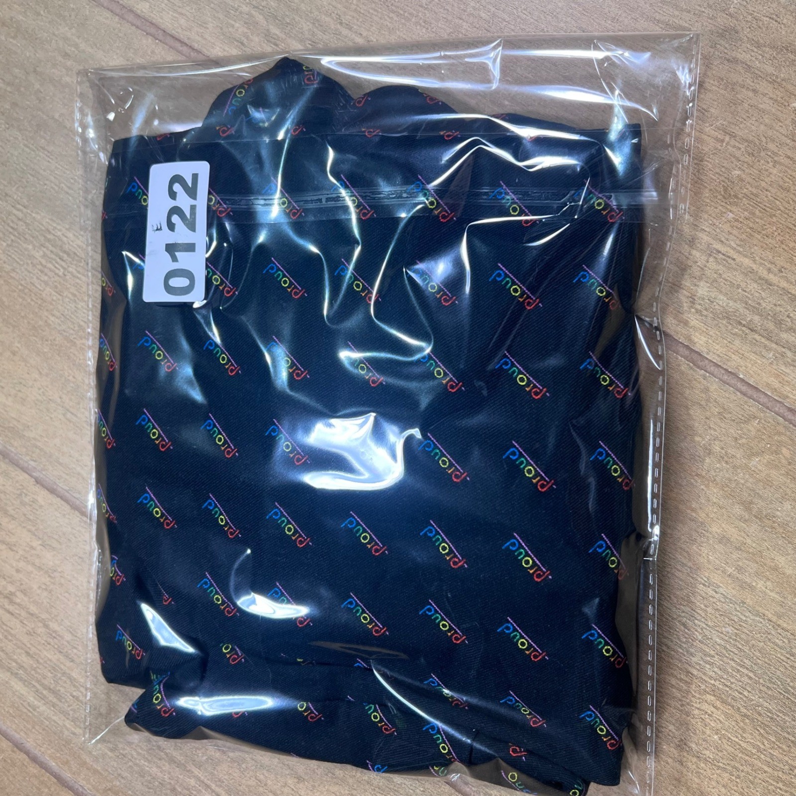 H&M Mens XL Black Rainbow Proud All Over Print Camp Collar Short Sleeve Shirt