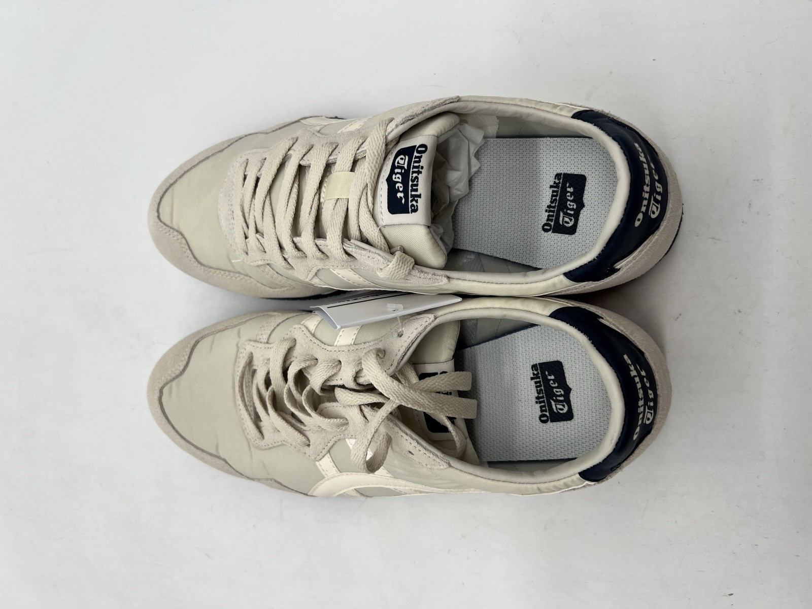 Onitsuka Tiger Serrano Men’s Sz 9 Oatmeal Cream Suede Mesh Running Sneakers Shoe