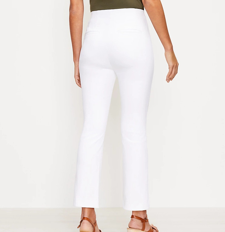 Loft Tall Side Zip Kick Crop Pants in Black & White 4,6,8 10,12,14,16 Tall $79.5